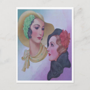  vrouwen 1932 briefkaart