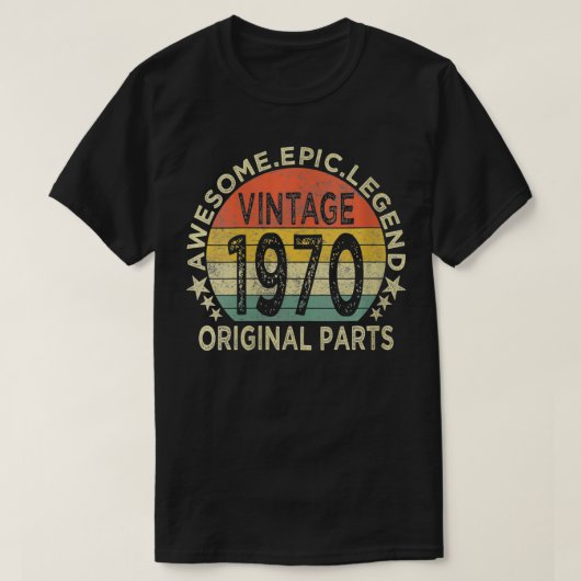 vrouwen 1970 Oorspronkelijke onderdelen 52 jaar o T-shirt (Design voorkant)