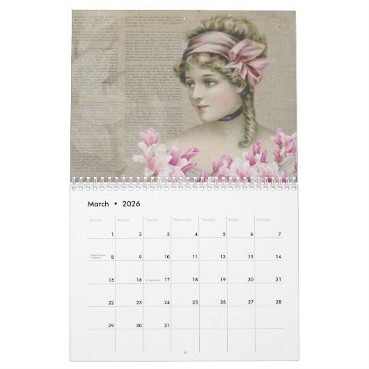 vrouwen 2026 Art Kalender (Mar 2026)