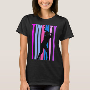 Vrouwen 20e Verjaardag Honkbal Softbal Sport Meisj T-shirt