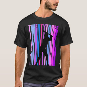 Vrouwen 23e Honkbal Verjaardag Softbal Sport Meisj T-shirt