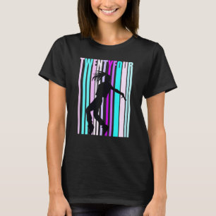 Vrouwen 24e Dans Verjaardag voor Meisjes Hiphop Da T-shirt