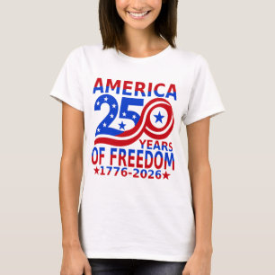 Vrouwen 250ste verjaardag t-shirt