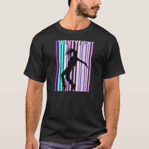 Vrouwen 28e Dans Verjaardag voor Meisjes Hiphop Da T-shirt