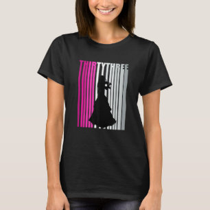 Vrouwen 33e vioolspeler Verjaardag Dag Violist T-shirt