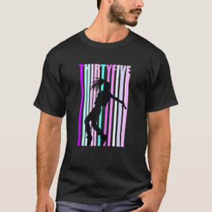 Vrouwen 35e Dans Verjaardag voor Meisjes Hiphop Da T-shirt