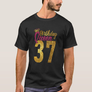 Vrouwen 37 jaar oud 1985 37e verjaardag koningin D T-shirt
