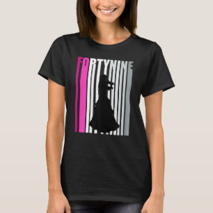 Vrouwen 49e Vioolspeler Verjaardag Dag Violist T-shirt