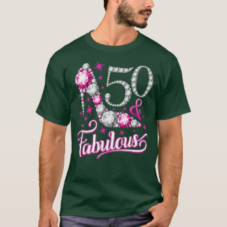 Vrouwen 50 jaar oude cadeautjes 50 en verbluffend t-shirt