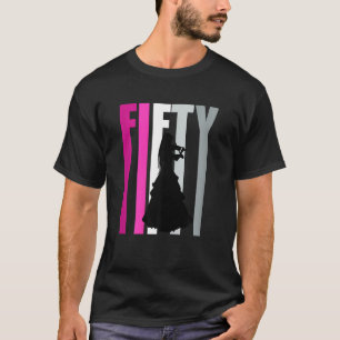 Vrouwen 50e Vioolspeler Verjaardag Dag Violist T-shirt