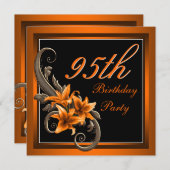 Vrouwen 95ste verjaardagsfeest kaart (Voorkant / Achterkant)