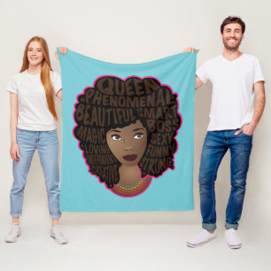 Vrouwen aanmoedigen fleece deken