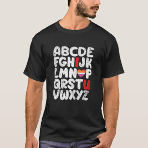 vrouwen abc ik hou van je lgbt een leraar lesbisch t-shirt
