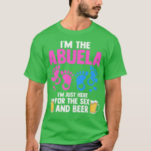 Vrouwen Abuela Hier voor de se en bier Genderreve T-shirt
