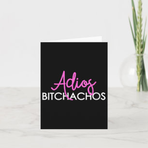 Vrouwen Adios Achos Vrouwen Mannen Funny Cinco de  Kaart
