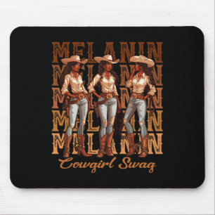 Vrouwen Afrikaans Melanine Cowgirl Swag Zwarte Ges Muismat