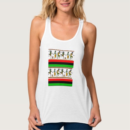 vrouwen afrikaanse tank top shirt (Voorkant)