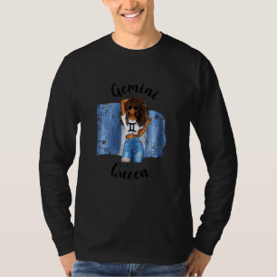 Vrouwen Afro Guatemalteekse Tweelingen Koningin Af T-shirt