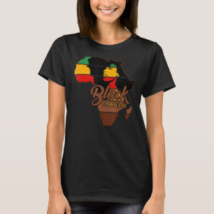 Vrouwen Afro Melanin Black Counselor Back History T-shirt