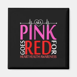 Vrouwen aka roze gaat rood voor de gezondheid van magneet