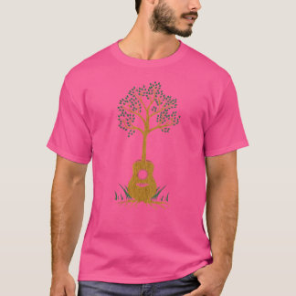 Vrouwen akoestische gitaarboom muzikant gitarist - t-shirt