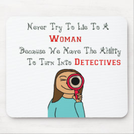 vrouwen als detectiegangers muismat