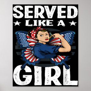 Vrouwen als een meisje-Vrouw veteranen Poster
