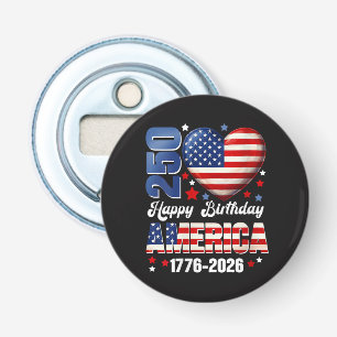 Vrouwen Amerika VS 250 Jaar Verjaardag 250ste Verj Button Flesopener