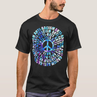 Vrouwen antiracisme fascisme haat Paars Stropdas T-shirt