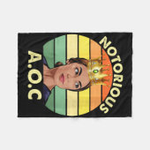 Vrouwen AOC Alexandria Ocasio-cortez Eerste Vrouw  Fleece Deken (Voorkant (Horizontaal))