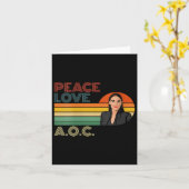 Vrouwen AOC Alexandria Ocasio-cortez Eerste Vrouw Kaart (Gele Bloem)