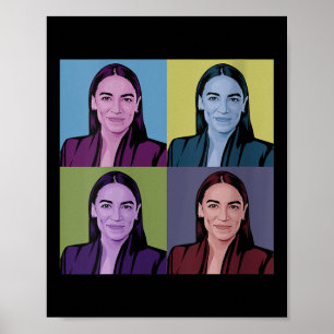Vrouwen AOC Alexandria Ocasio-cortez Eerste Vrouw Poster
