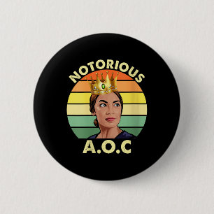 Vrouwen AOC Alexandria Ocasio-cortez Eerste Vrouw Ronde Button 5,7 Cm