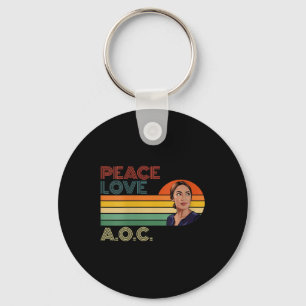 Vrouwen AOC Alexandria Ocasio-cortez Eerste Vrouw Sleutelhanger