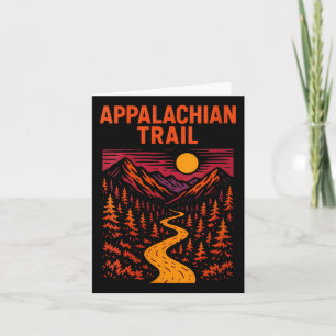 Vrouwen Appalachian Trail Wandelen Avontuur Retro Kaart