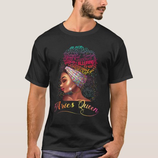 Vrouwen Aries Queen Afro Women maart dierentuin T-shirt (Voorkant)