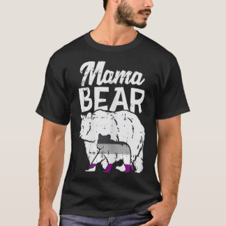 Vrouwen Asexual Pride Mama Beer Ace Flag LGBTQ mam T-shirt