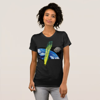 Vrouwen asteroïde aarde shirt