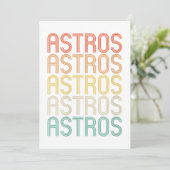 Vrouwen Astros  Kaart (Staand voorkant)