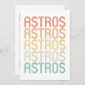 Vrouwen Astros  Kaart (Voorkant / Achterkant)