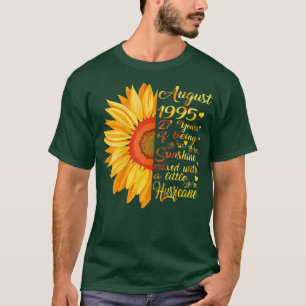 Vrouwen Augustus Girls 1995 Birthday Gift 27 jaar T-shirt