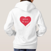 Vrouwen Basic Hooded Sweatshirt Gepassioneerd (Achterkant)