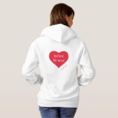 Vrouwen Basic Hooded Sweatshirt Gepassioneerd (Achterkant volledig)