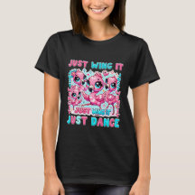 Vrouwen Basic T-shirt Kawaii Flamingo Mode!