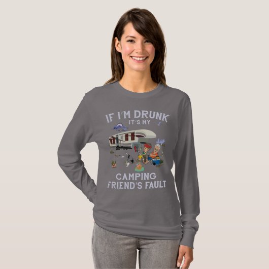 Vrouwen Basic T-shirt met Lange Mouwen (Voorkant volledig)