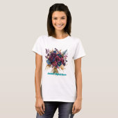 Vrouwen Basic T-shirt Monogrammed (Voorkant volledig)