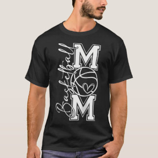 Vrouwen Basketbal Mom Basketbal Mama Basketbal M T-shirt