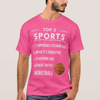 Vrouwen Basketbal Ranking voor basketballers T-shirt