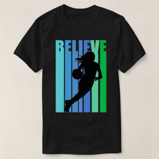 Vrouwen Basketball Beluisteren Motivatie INSSP T-shirt (Design voorkant)