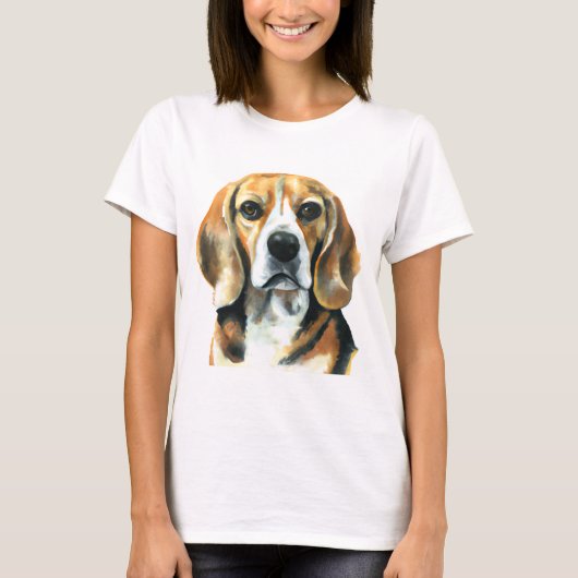 Vrouwen Beagle T-shirt (Voorkant)